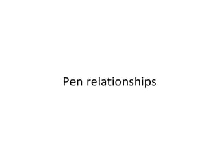 Pen relationships 