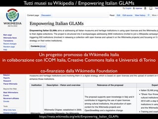 Empowering Italian GLAMs - Meta