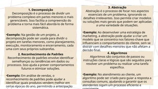 Os 4 pilares do pensamento computacional. | PPTX
