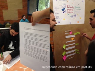 Recebendo comentários em post-its
 