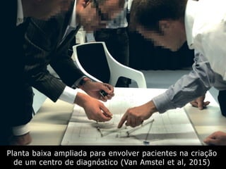 Planta baixa ampliada para envolver pacientes na criação
de um centro de diagnóstico (Van Amstel et al, 2015)
 