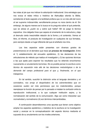 Pensamiento Cientifico Contemporaneo