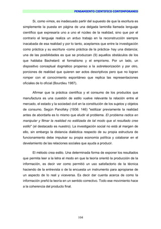 Pensamiento Cientifico Contemporaneo