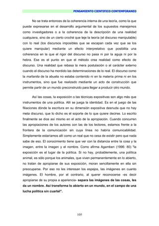 Pensamiento Cientifico Contemporaneo