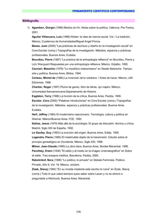 Pensamiento Cientifico Contemporaneo