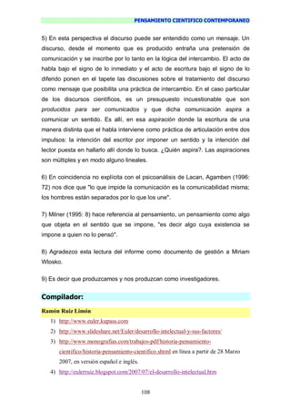 Pensamiento Cientifico Contemporaneo