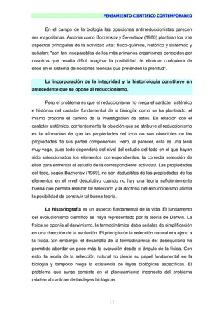 Pensamiento Cientifico Contemporaneo