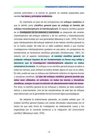 Pensamiento Cientifico Contemporaneo