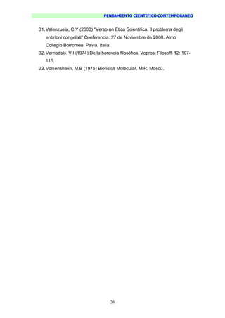 Pensamiento Cientifico Contemporaneo