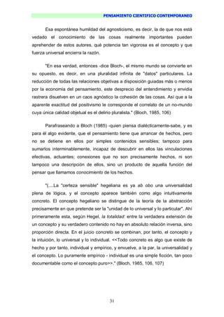 Pensamiento Cientifico Contemporaneo