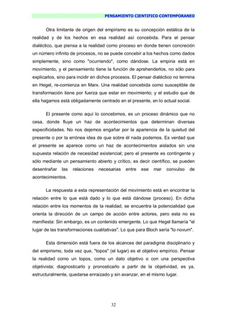 Pensamiento Cientifico Contemporaneo