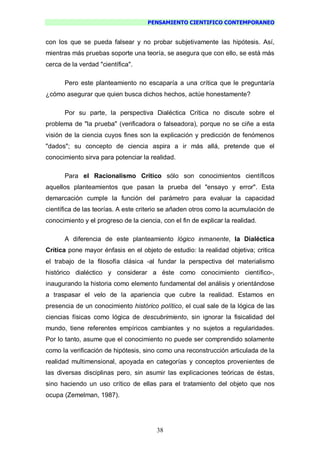 Pensamiento Cientifico Contemporaneo