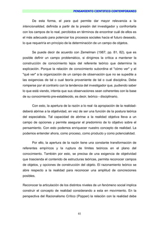 Pensamiento Cientifico Contemporaneo