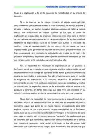 Pensamiento Cientifico Contemporaneo