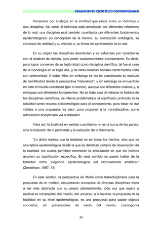 Pensamiento Cientifico Contemporaneo