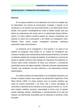 Pensamiento Cientifico Contemporaneo