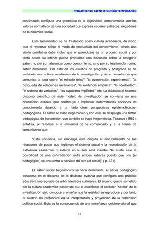 Pensamiento Cientifico Contemporaneo