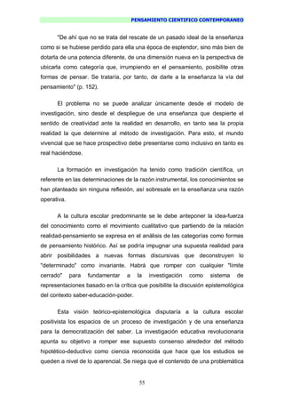 Pensamiento Cientifico Contemporaneo