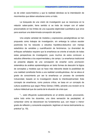 Pensamiento Cientifico Contemporaneo