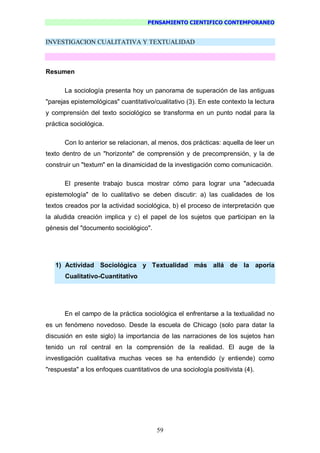 Pensamiento Cientifico Contemporaneo