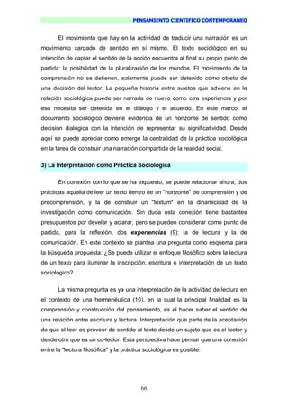 Pensamiento Cientifico Contemporaneo