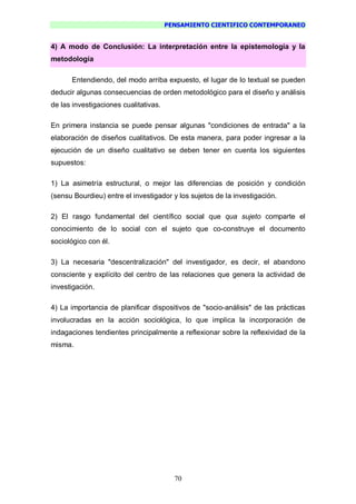 Pensamiento Cientifico Contemporaneo