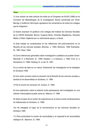 Pensamiento Cientifico Contemporaneo