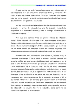 Pensamiento Cientifico Contemporaneo