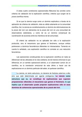 Pensamiento Cientifico Contemporaneo