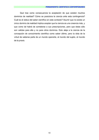 Pensamiento Cientifico Contemporaneo