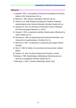 Pensamiento Cientifico Contemporaneo