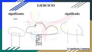 By LeaySazory & azmeruq
EJERCICIO
significado
significante
árbol
 