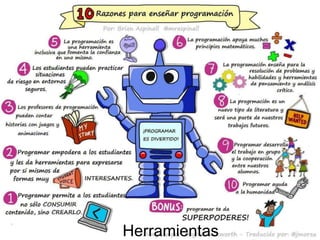 Pensamiento computacional y robótica en el aula | PPTX