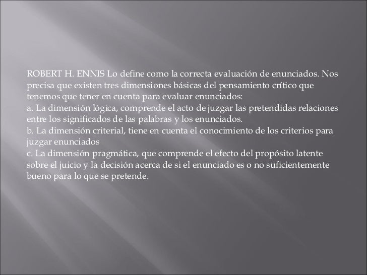 Pensamiento Critico