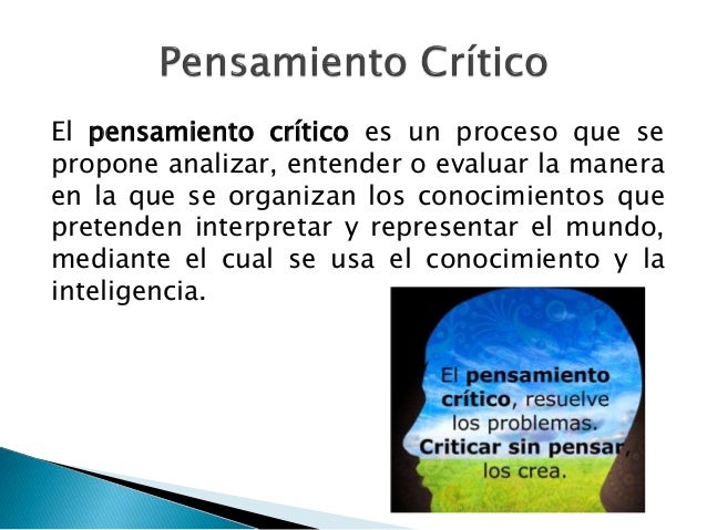 La Lectura Y El Pensamiento Critico