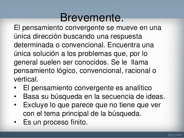 Pensamiento Divergente