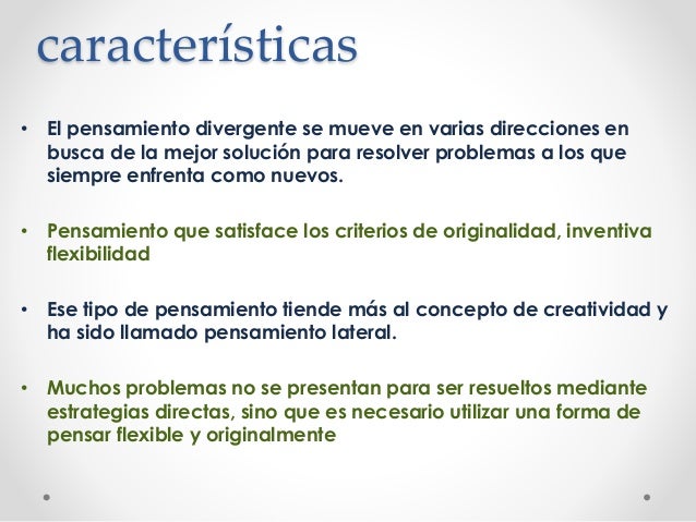 Pensamiento Divergente Convergente