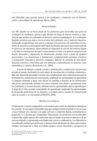 Pensamiento educativo 40-i