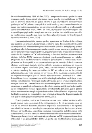 Pensamiento educativo 40-i