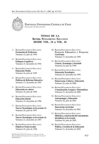 Pensamiento educativo 40-i