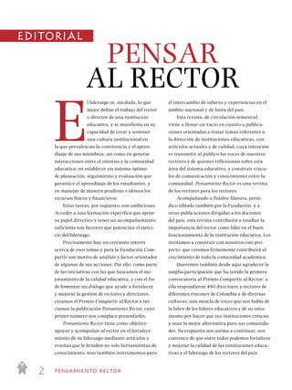 Pensamiento Rector edición 1 | PDF