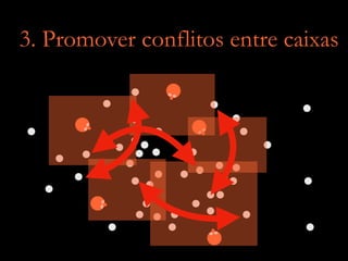 3. Promover conflitos entre caixas
 
