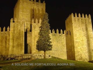 A SOLIDÃO ME FORTALECEU, AGORA SEI. 