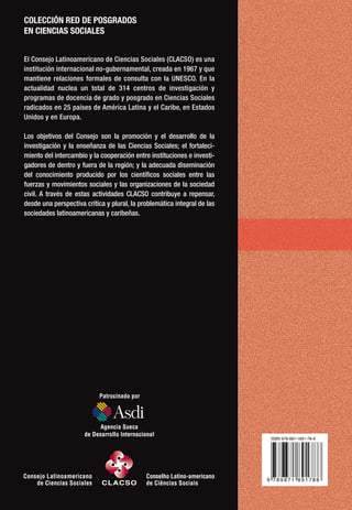 Llobet Valeria (compiladora). Pensar la infancia desde América Latina, un estado de la cuestión. Clacso. Buenos Aires 2014 