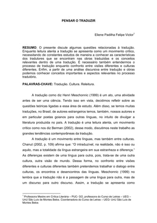 PDF) Palavra de Tradutor: Reflexões sobre tradução por tradutores  brasileiros