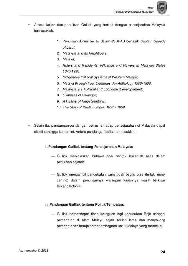 Pensejarahan Malaysia Bab 5