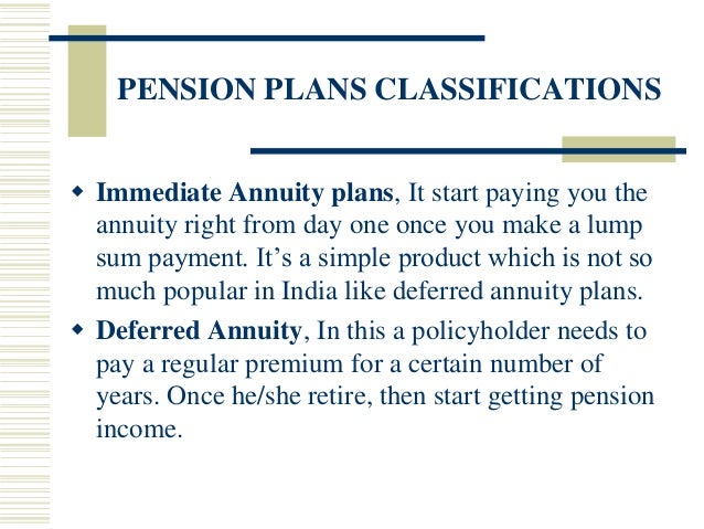 What is the difference between an annuity and a pension?