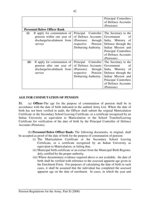 Pension Commutation Form.pdf Pension Regulations for the Army - Part II | PDF