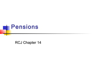 Pensions

 RCJ Chapter 14
 