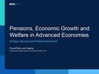 Fiscal Policy and Ageing
Oesterreichische Nationalbank. Vienna, 6th of October, 2017
Pensions, Economic Growth and
Welfare in Advanced Economies
Enrique Devesa and Rafael Doménech
 